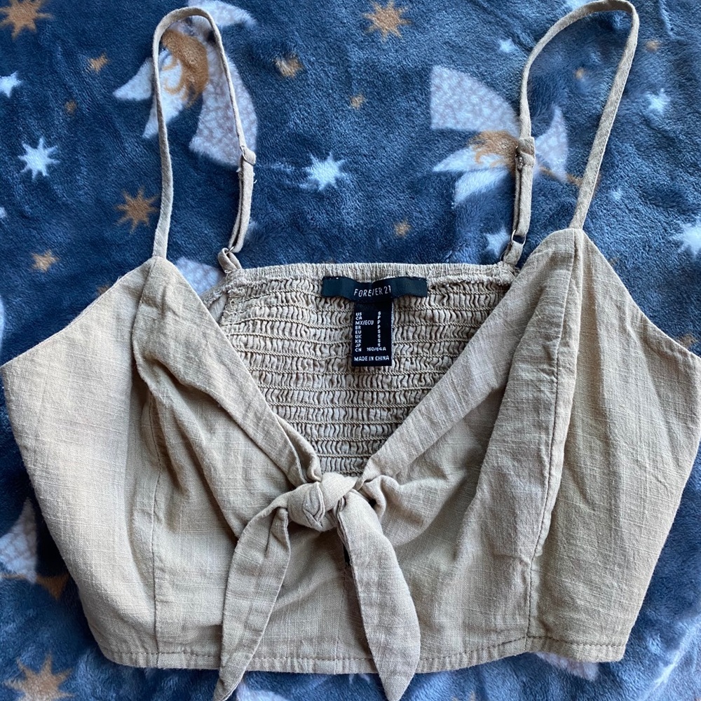 Forever 21 Tan Crop Top